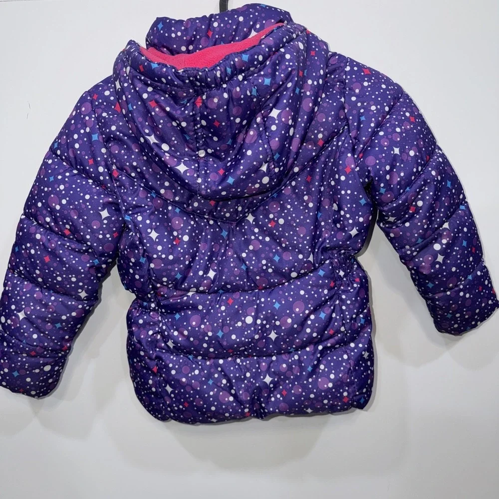 U.S. Polo Assn. Girls Puffer Coat/Jacket Pink‎ Hooded Quilted